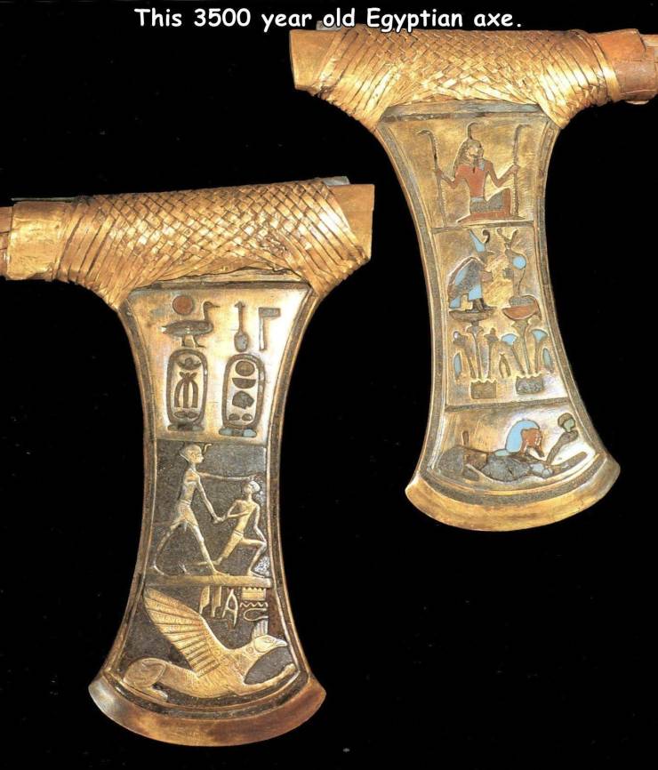 ceremonial axe of king ahmose - This 3500 year old Egyptian axe. 30