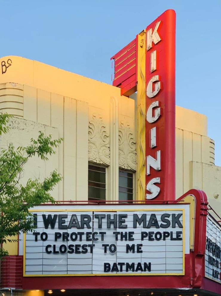 movie marquee - I Wear The Mask To Protect The People Closest To Me Batman