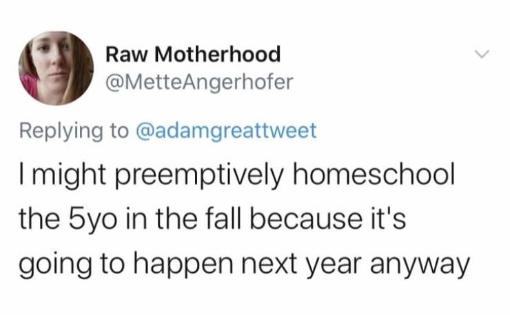 smile - Raw Motherhood I might preemptively homeschool the 5yo in the fall because it's going to happen next year anyway