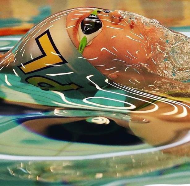 swimmers water surface tension