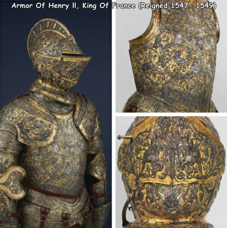 decorated knight armor - Armor Of Henry Ii, King Of France Reigned 1547 1549