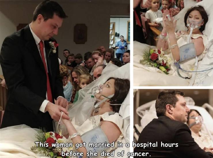 heather lindsey david mosher - This woman got married in a hospital hours before she died of cancer.