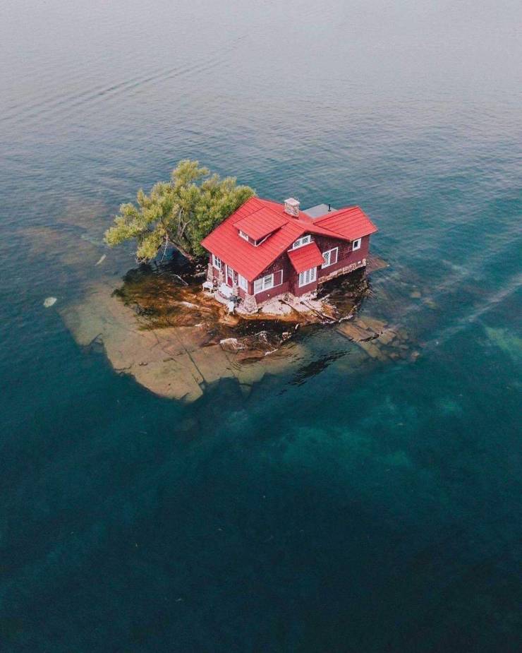 just enough room island