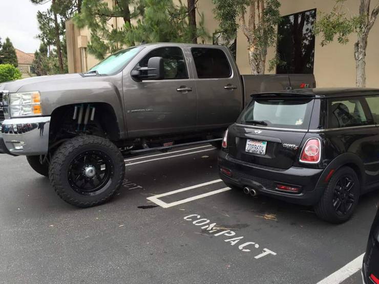funny pics - compact parking space - 7798604 Compact