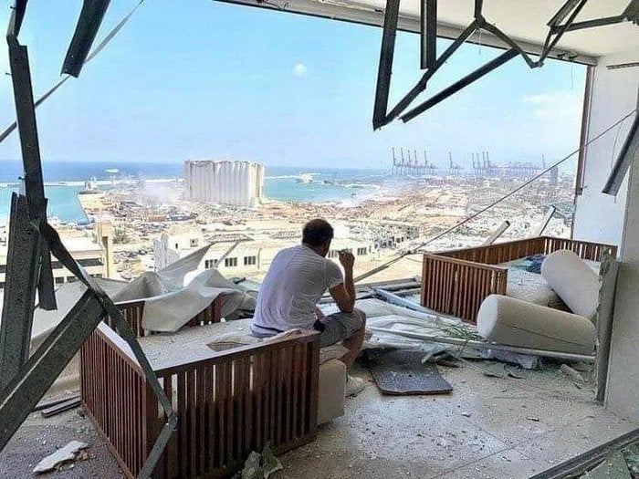 Beirut explosion apartment building
