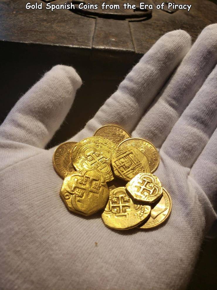 Gold Spanish Coins from the Era of Piracy