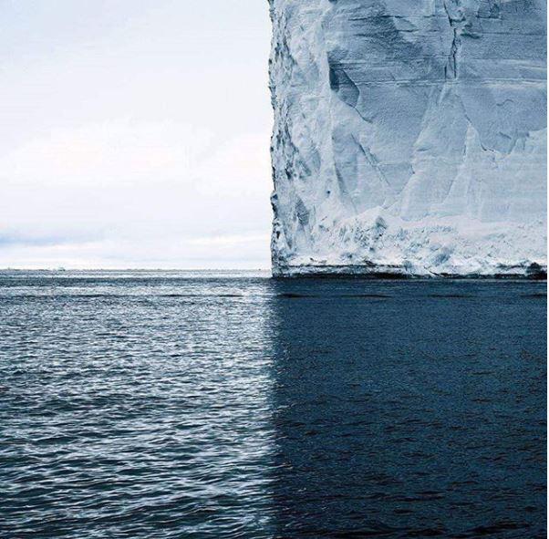 4 shades of blue in antarctica