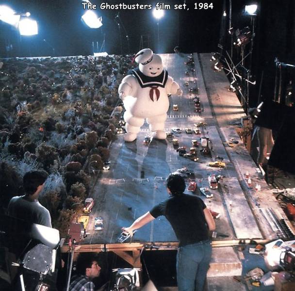 The Ghostbusters film set, 1984