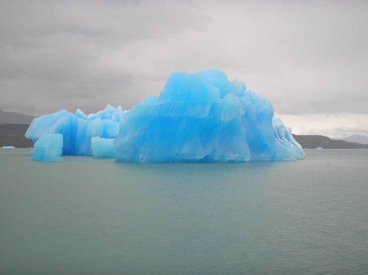 beautiful blue iceberg