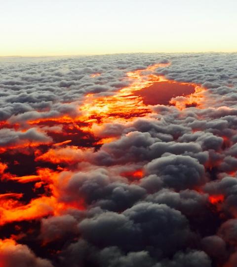 funny random pics - clouds sunset