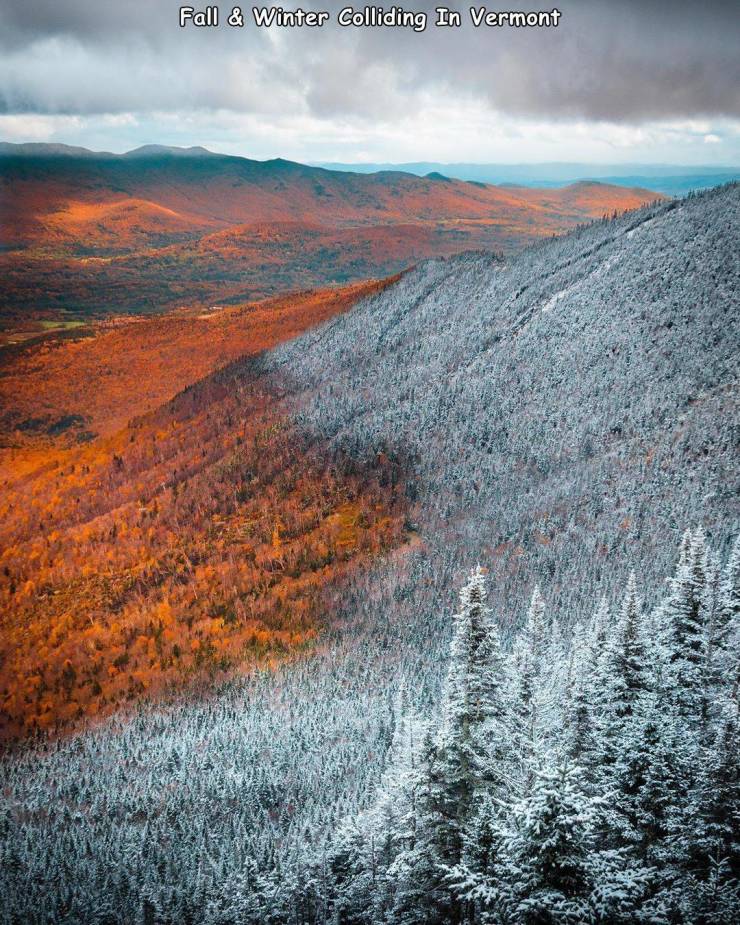 Fall & Winter Colliding In Vermont