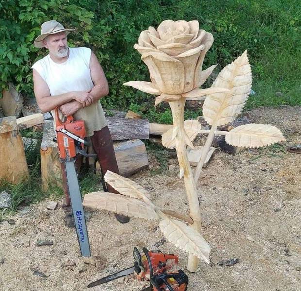 Wood carving - Husqvarna