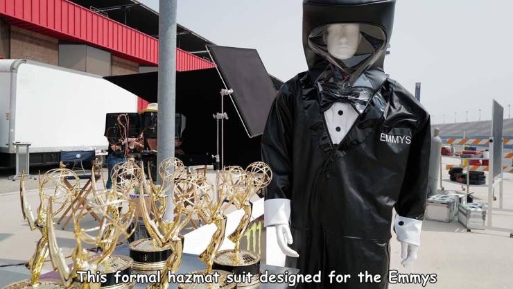 Emmy Award - Emmys This formal hazmat suit designed for the Emmys