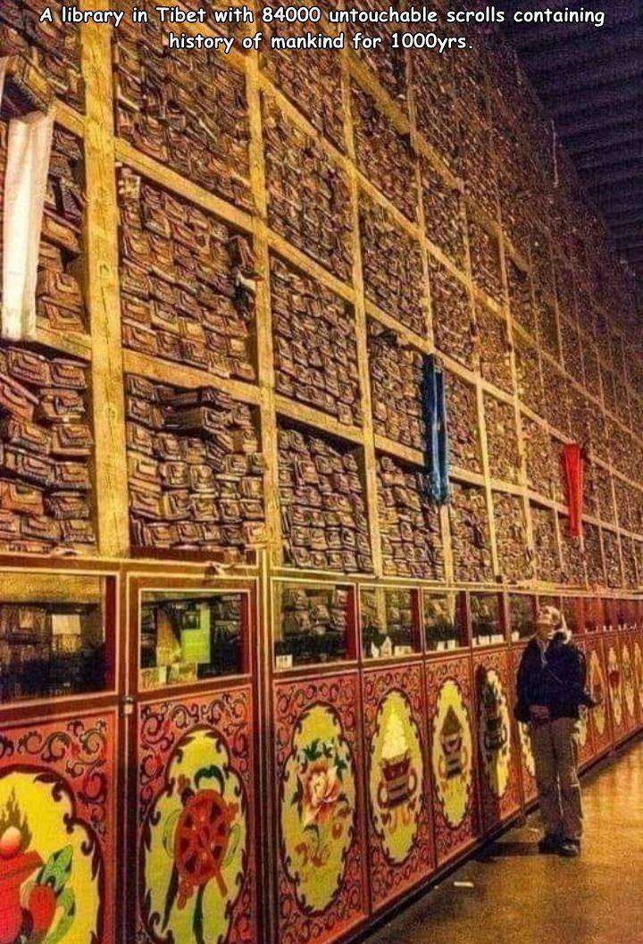 sakya monastery - A library in Tibet with 84000 untouchable scrolls containing history of mankind for 1000yrs.