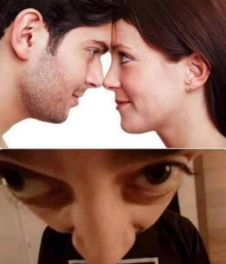 funny pics and random photos - benefits of eye contact