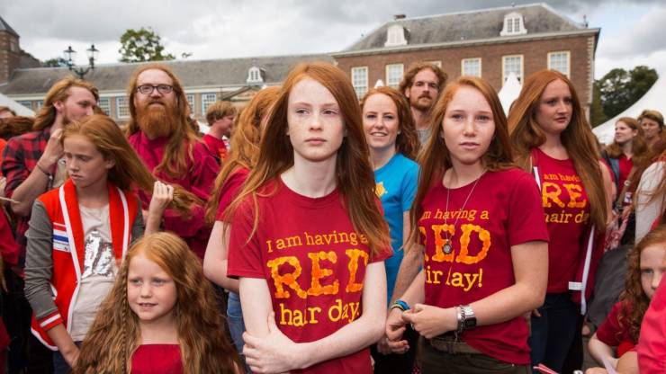 country has the most redheads - M Re vaird en having a I am having Rez ir lay! har day