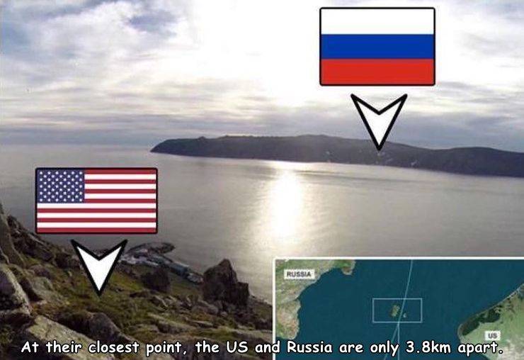 random pics - us and russia closest point - Rusha Us At their closest point, the Us and Russia are only m apart.