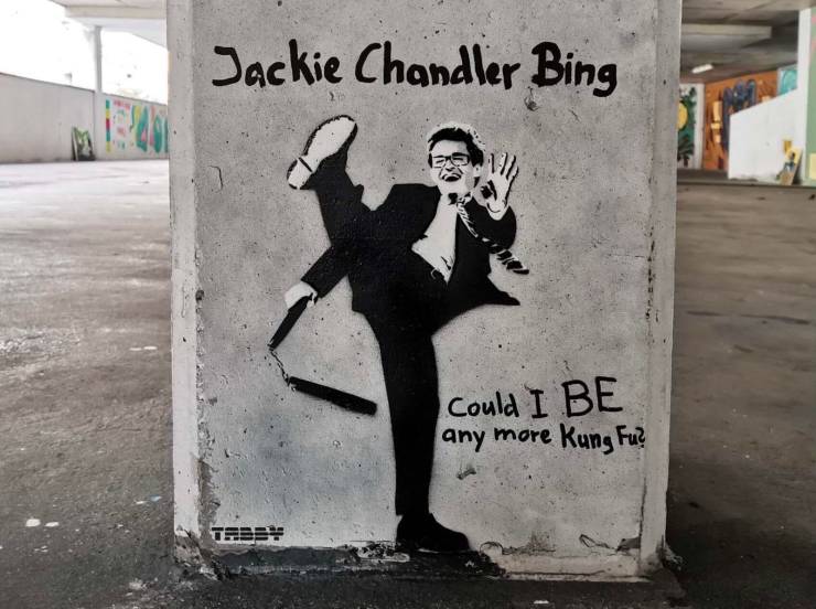 random pics - street art - Jackie Chandler Bing Could I Be any more Kung Fu? Tabs