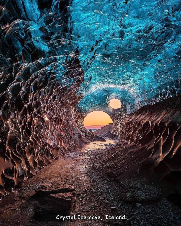 editing - Crystal Ice cave, Iceland