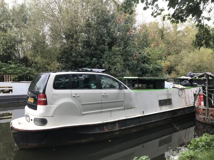 funny meme - water transportation weird car boat