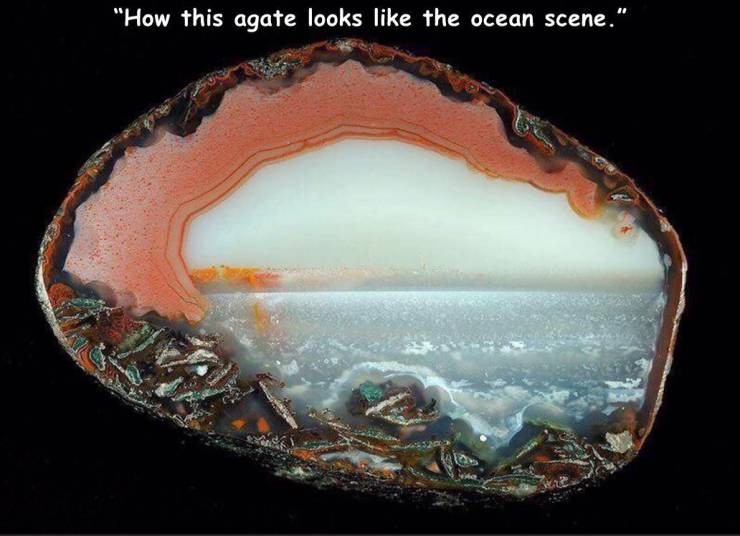 agate look like landscape - "How this agate looks the ocean scene."