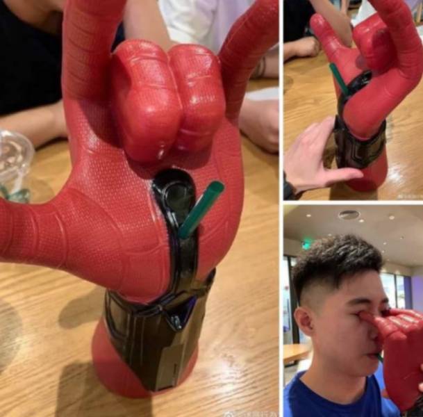 spiderman cup funny