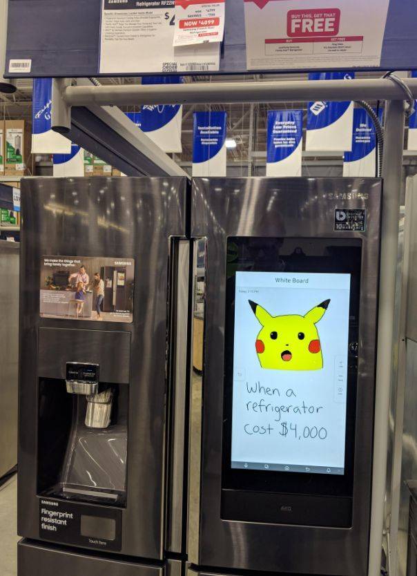 pikachu fridge meme - Refrigerator Hfzoni But This Get That Now $4099 Free Tet Art A 33 Us 10 White Board When a refrigerator cost $4,000 Fingerprint resistant finish
