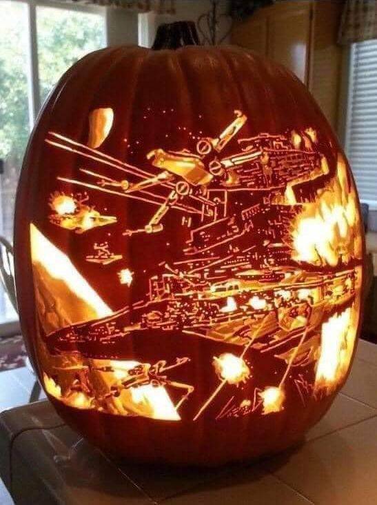 star wars pumpkin carving