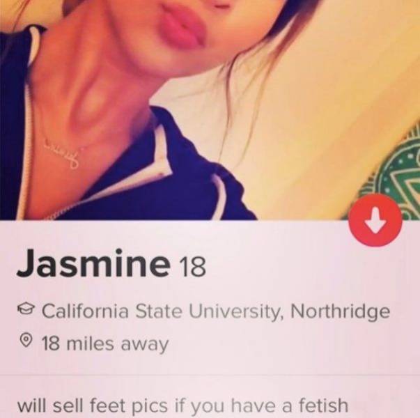lip - Jasmine 18 California State University, Northridge 18 miles away will sell feet pics if you have a fetish