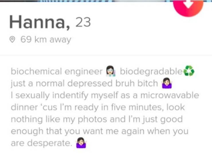 diagram - Hanna, 23 69 km away biochemical engineer biodegradable just a normal depressed bruh bitch | sexually indentify myself as a microwavable dinner 'cus I'm ready in five minutes, look nothing my photos and I'm just good enough that you want me agai