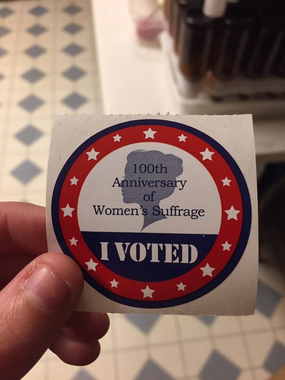 bottle cap - 100th Anniversary of Women's Suffrage I Voted