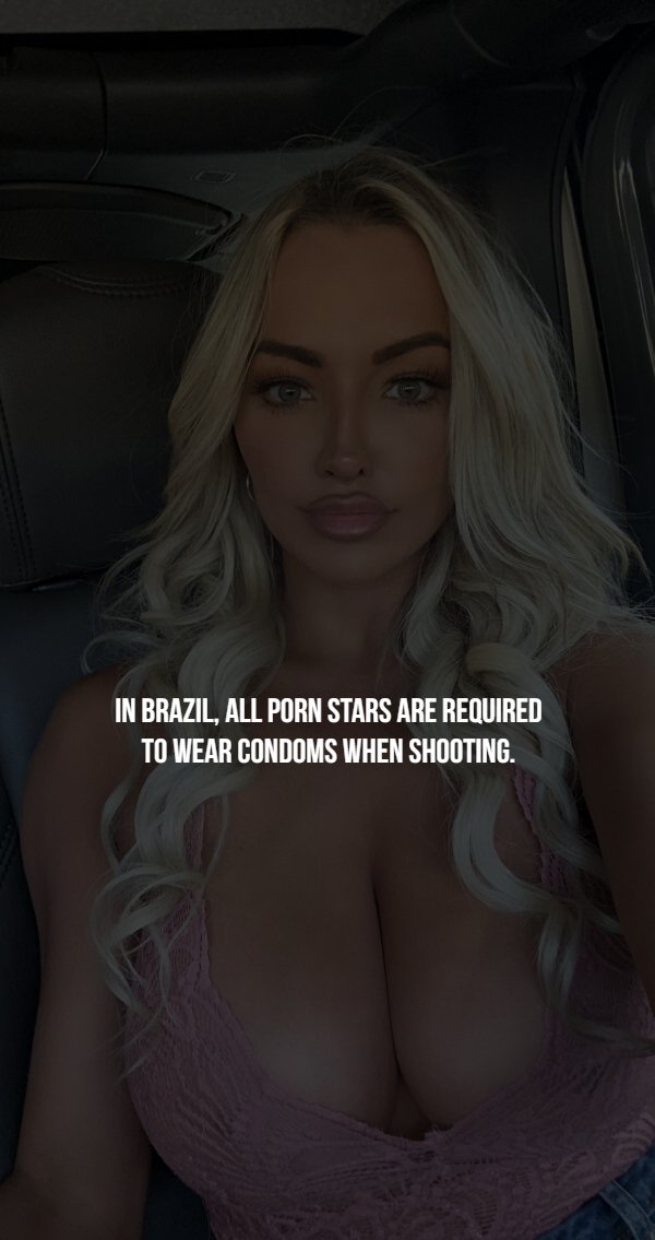 blond - In Brazil, All Porn Stars Are Required To Wear Condoms When Shooting.