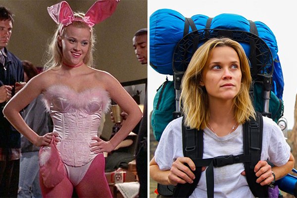 Reese Witherspoon Legally Blonde vs Wild
