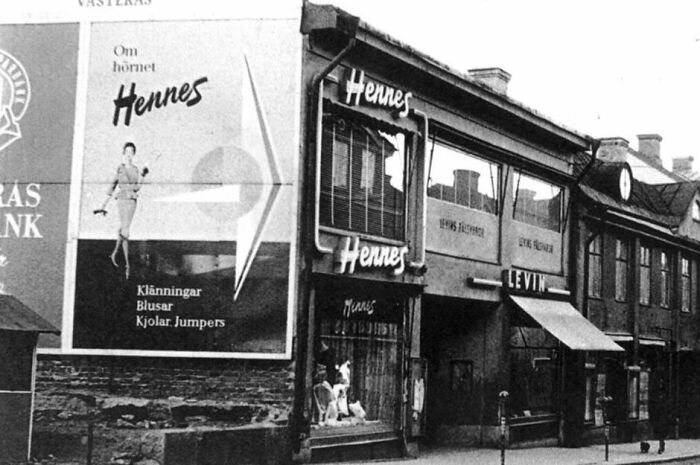 H&m, 1947 In 1946, Erling Persson opens a women's clothing store in Sweden called Hennes, which is Swedish for "hers." About two years later, Persson bought a hunting apparel and fishing store, called Mauritz Widforss. When he combined that brand with Hennes, the store began to sell women's and men's clothing. That new store was called Hennes and Mauritz—more commonly known as H&M