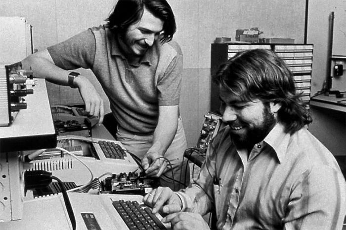 Apple, 1976 The name ‘Apple’ came from founder Steve Jobs’ like of the fruit. Mystery surrounded the reason for the name Apple, but in truth it was just the fruit that Jobs’ liked and named the company after that.
