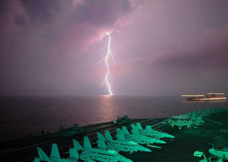 aircraft carrier lightning
