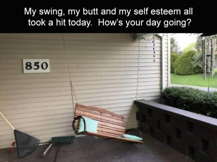 wall - My swing, my butt and my self esteem all took a hit today. How's your day going? . 850