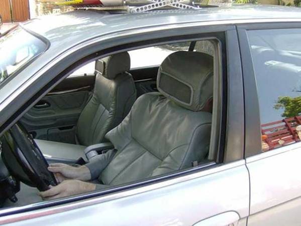 car seat prank -