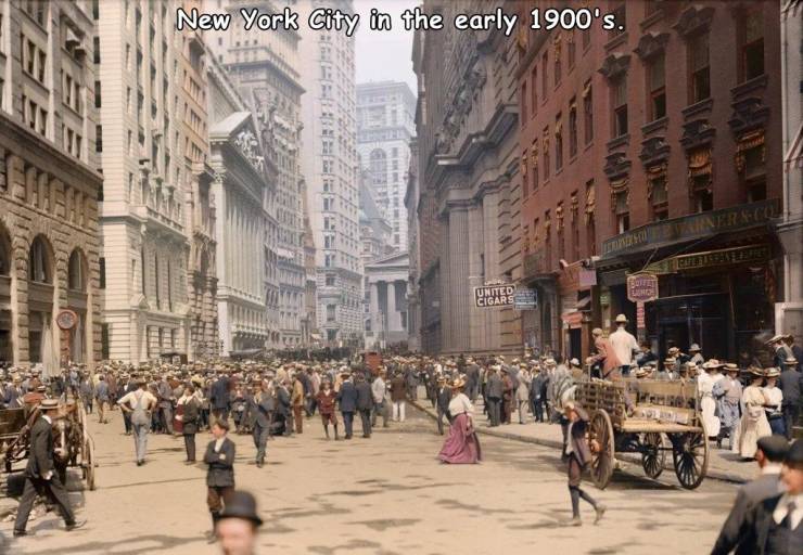 new york city 1900 - New York City in the early 1900's. United Cigars Ditet Lo