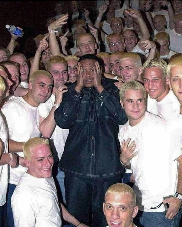 dr dre surrounded by slim shady