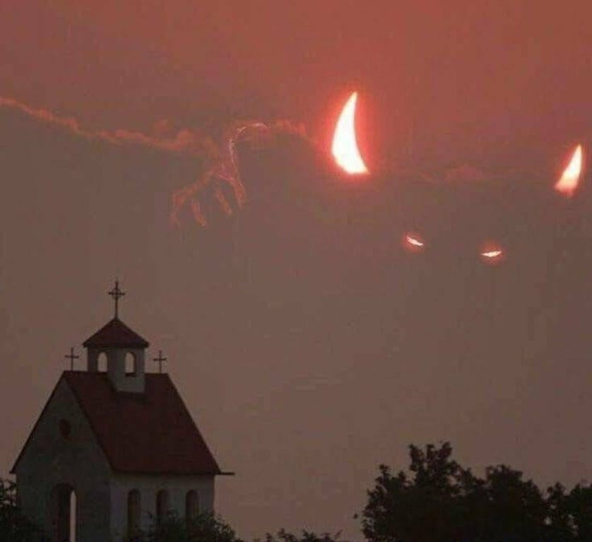 satan in the sky