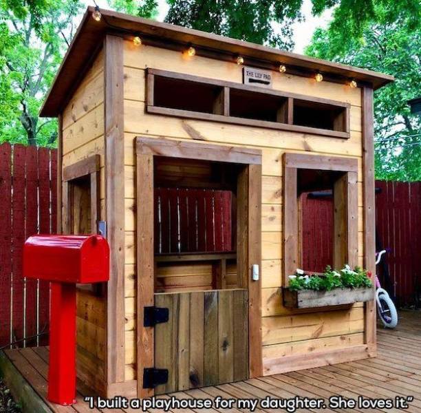 funny random pics - shed - The Lyd "I built a playhouse for my daughter. She loves it."