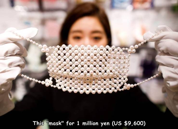 funny random pics - jewellery - This "mask" for 1 million yen Us $9,600