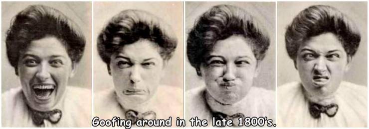 victorian era photos smiling - Goofing around in the late 1800's.