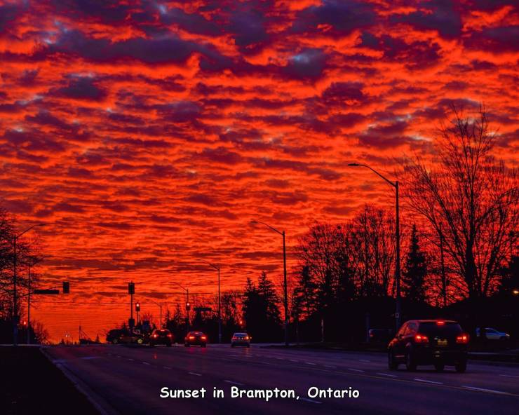 sky - Sunset in Brampton, Ontario
