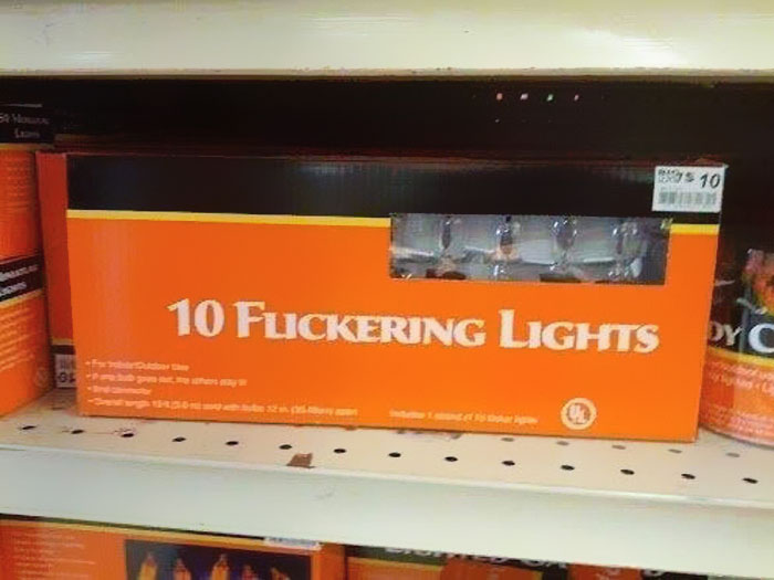 fonts matter funny - 35 10 10 Fuckering Lights Dy