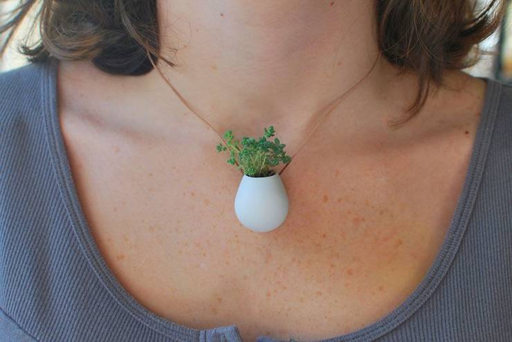random funny pics - wearable planter