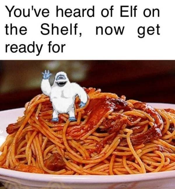 spaghetti recipe - You've heard of Elf on the Shelf, now get ready for