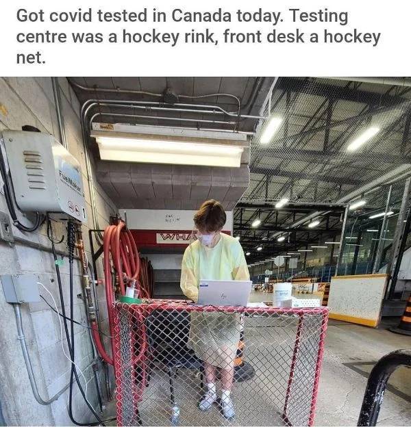 reddit testing hockey net - Got covid tested in Canada today. Testing centre was a hockey rink, front desk a hockey net.