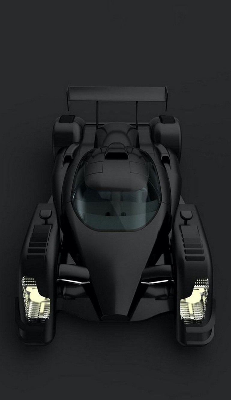 matte black concept car